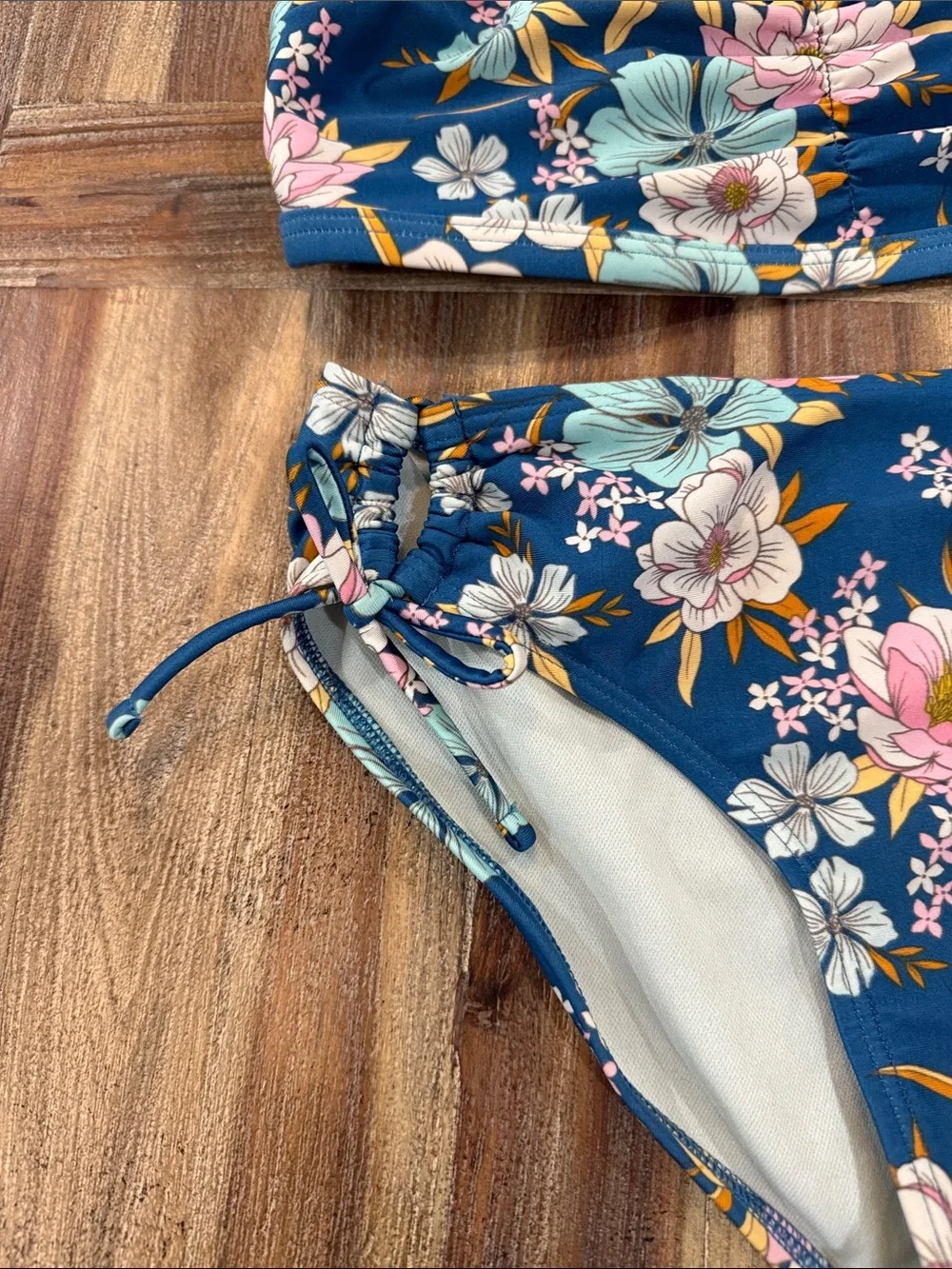 art class Navy Floral Girls' Two-Piece Swimsuit